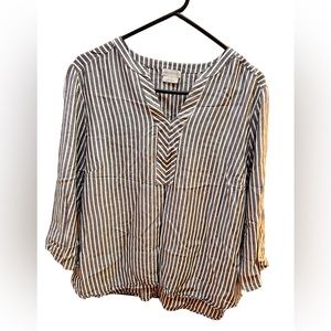 Women’s large Van Heusen 3/4 sleeve striped blouse